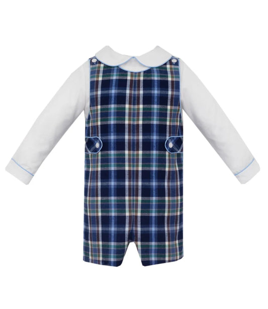 Blue & Brown Plaid Jon Jon
