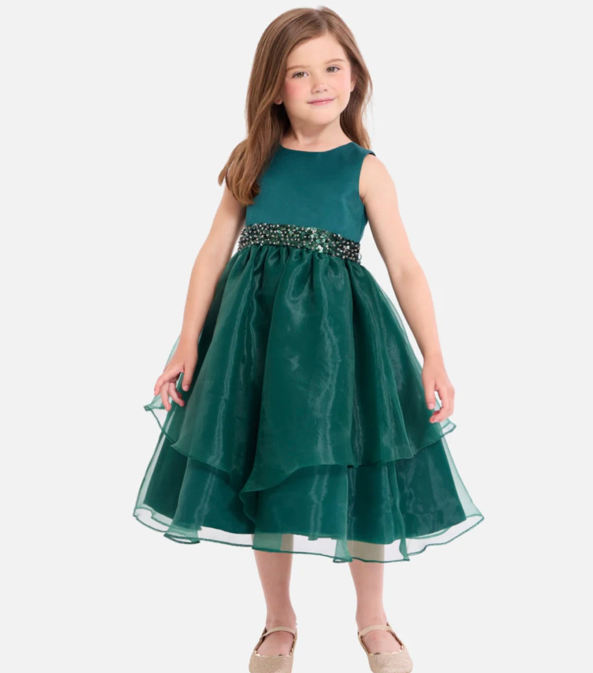 Olivia Tiered Organza Party Dress