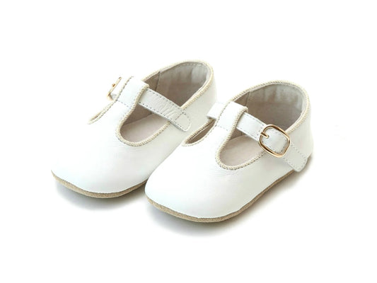 White Evie MJ Crib Shoe