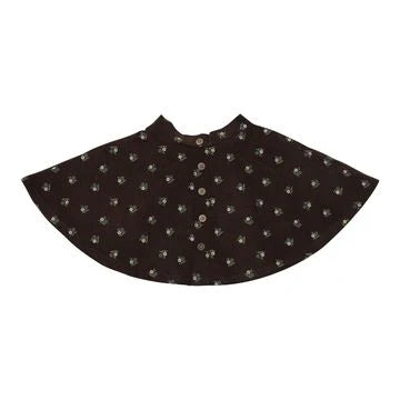Cara Skirt | Chocolate Floral Corduroy