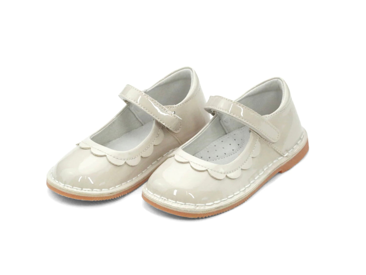 Patent Cream Violette Shoe