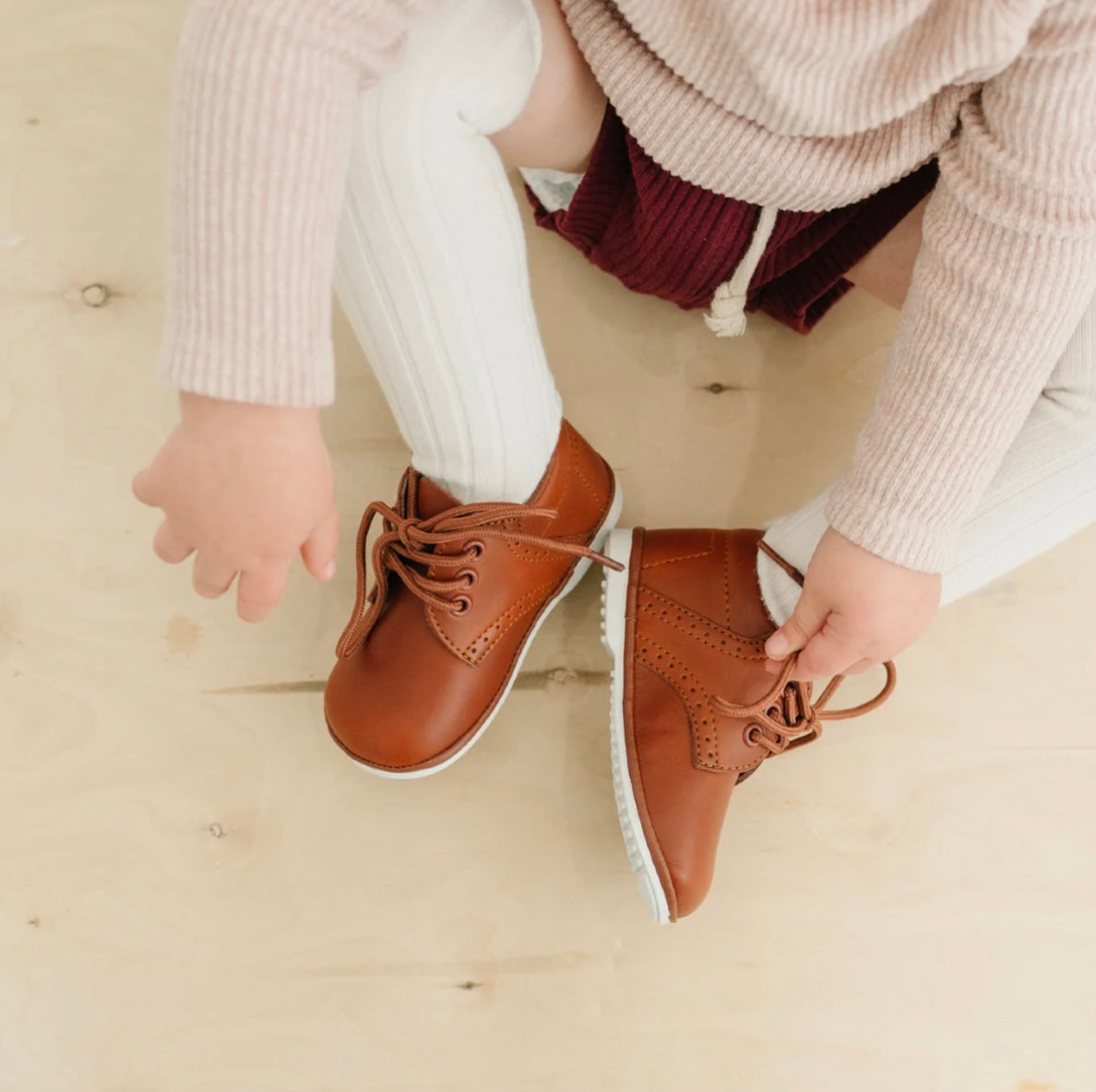 Cognac James Lace Up