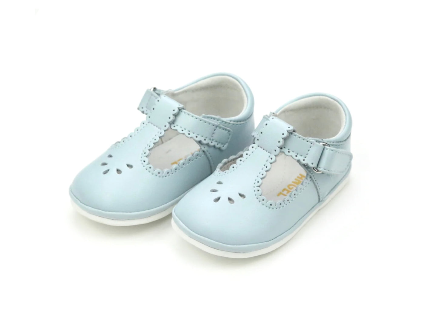 Light Blue Dottie Scalloped MJ