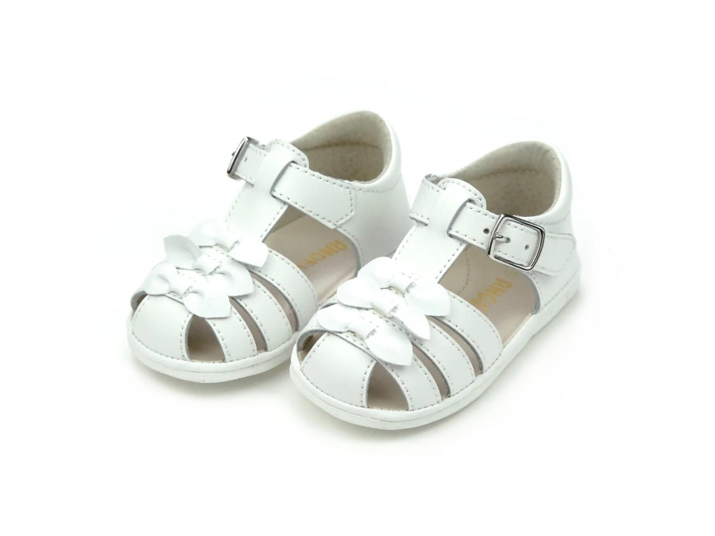White Everly Angel Bow Sandal