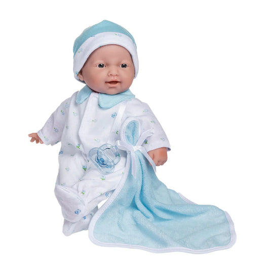 11” Blue Floral Baby Doll