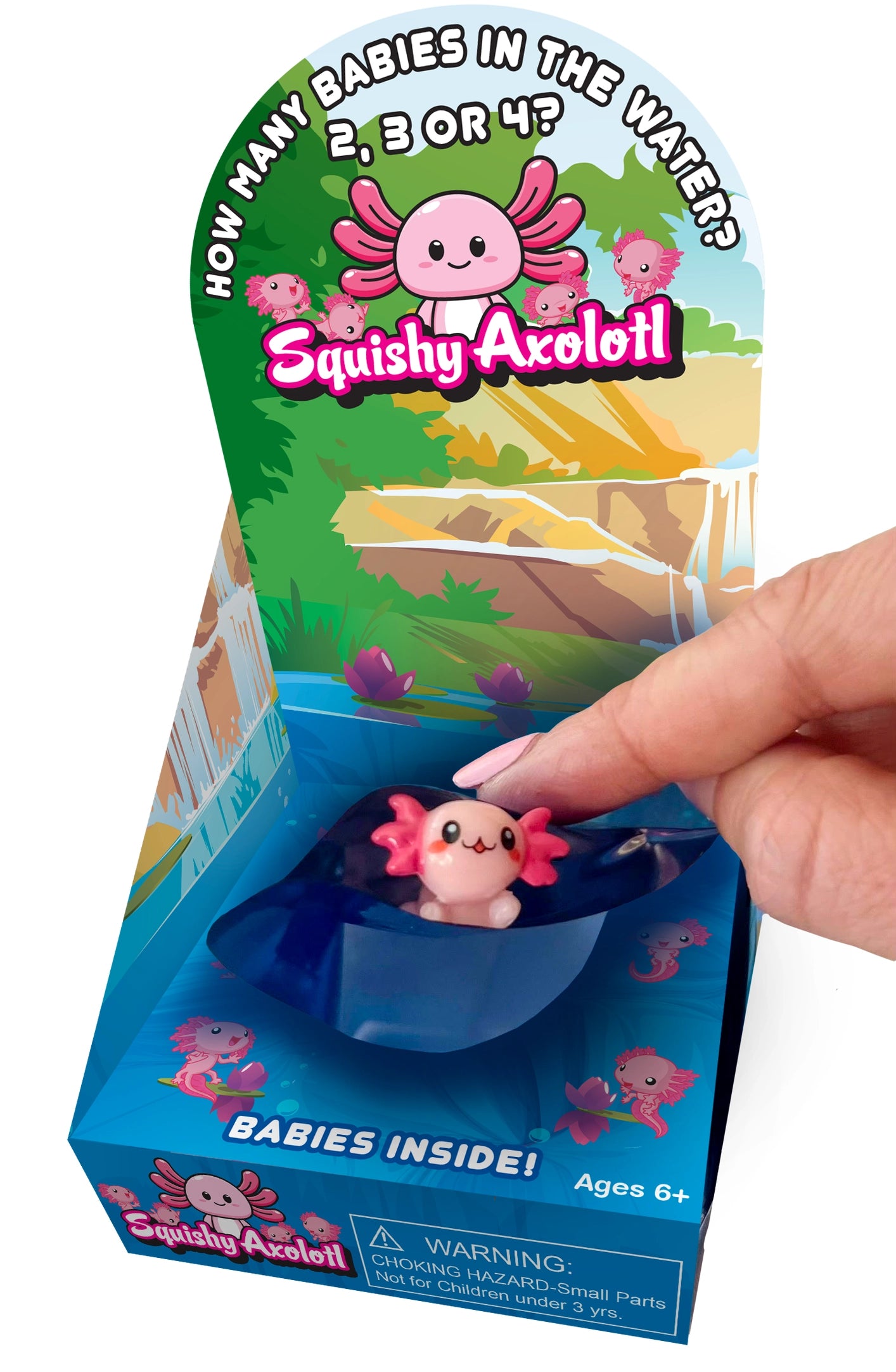 Squishy Axolotl w/babies