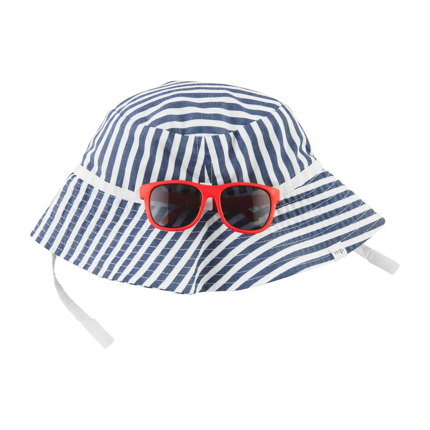 Blue Stripe Hat & Sunglasses