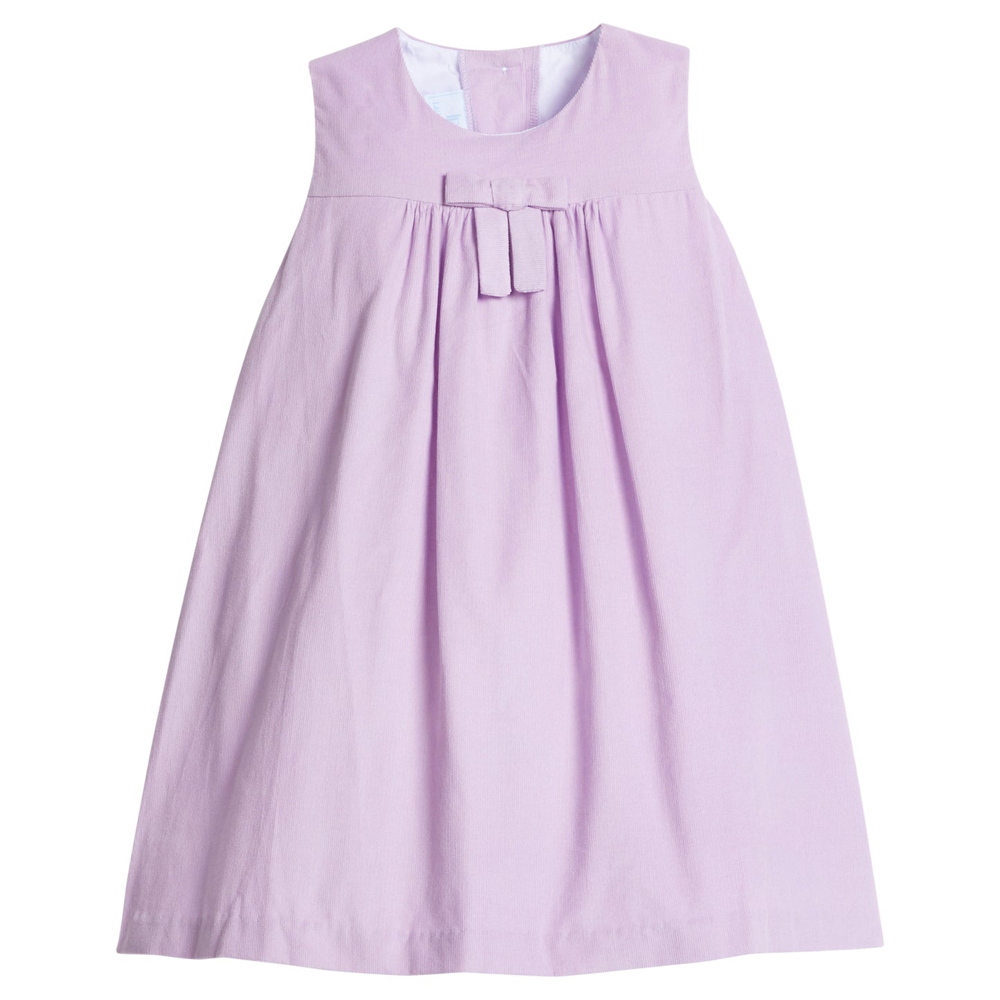 Lavender Corduroy Pleated Bow Jumper
