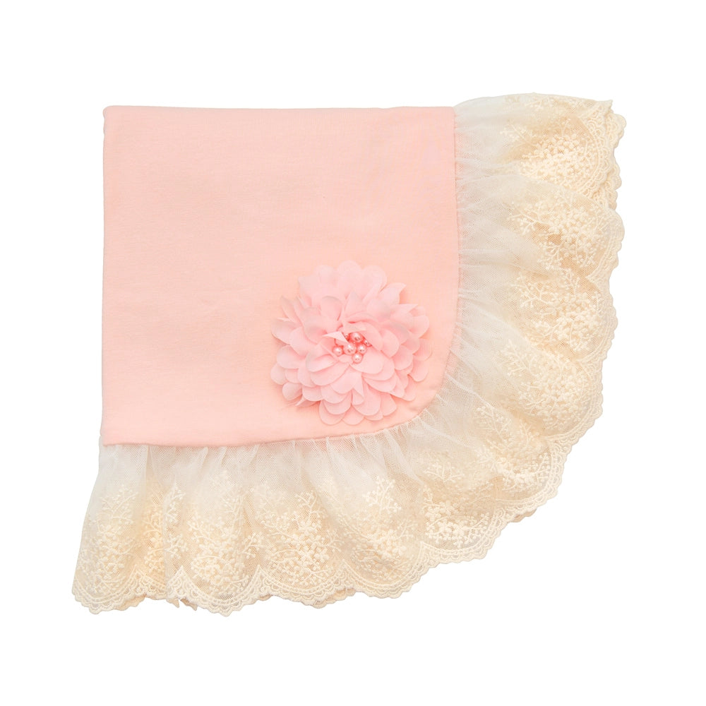 Hautebaby Chic Petite Baby Girl Receiving Blanket