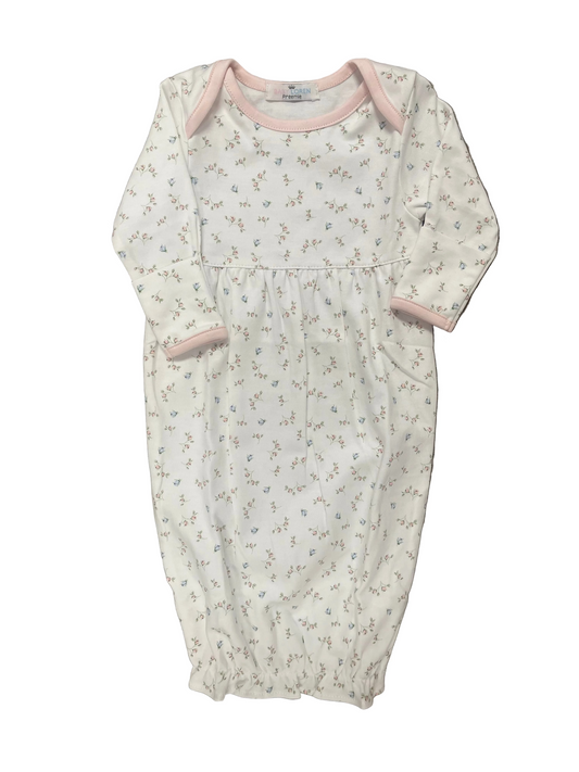 Bella Pink Floral Pima Gown