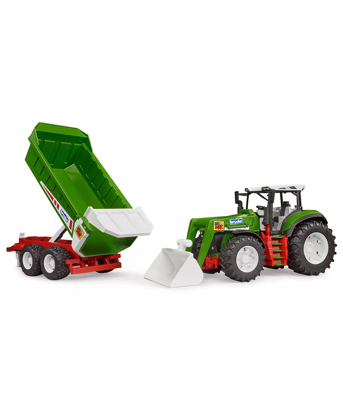 Roadmax Tractor W Front Loader & Tipping Trailer
