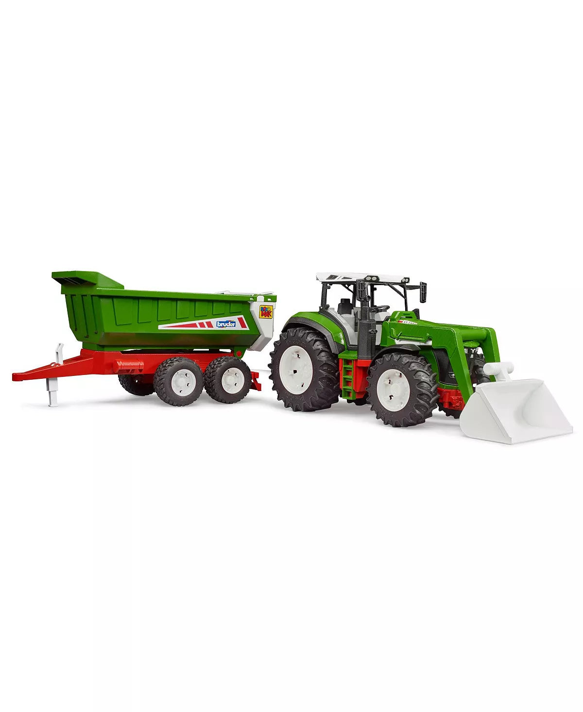 Roadmax Tractor W Front Loader & Tipping Trailer