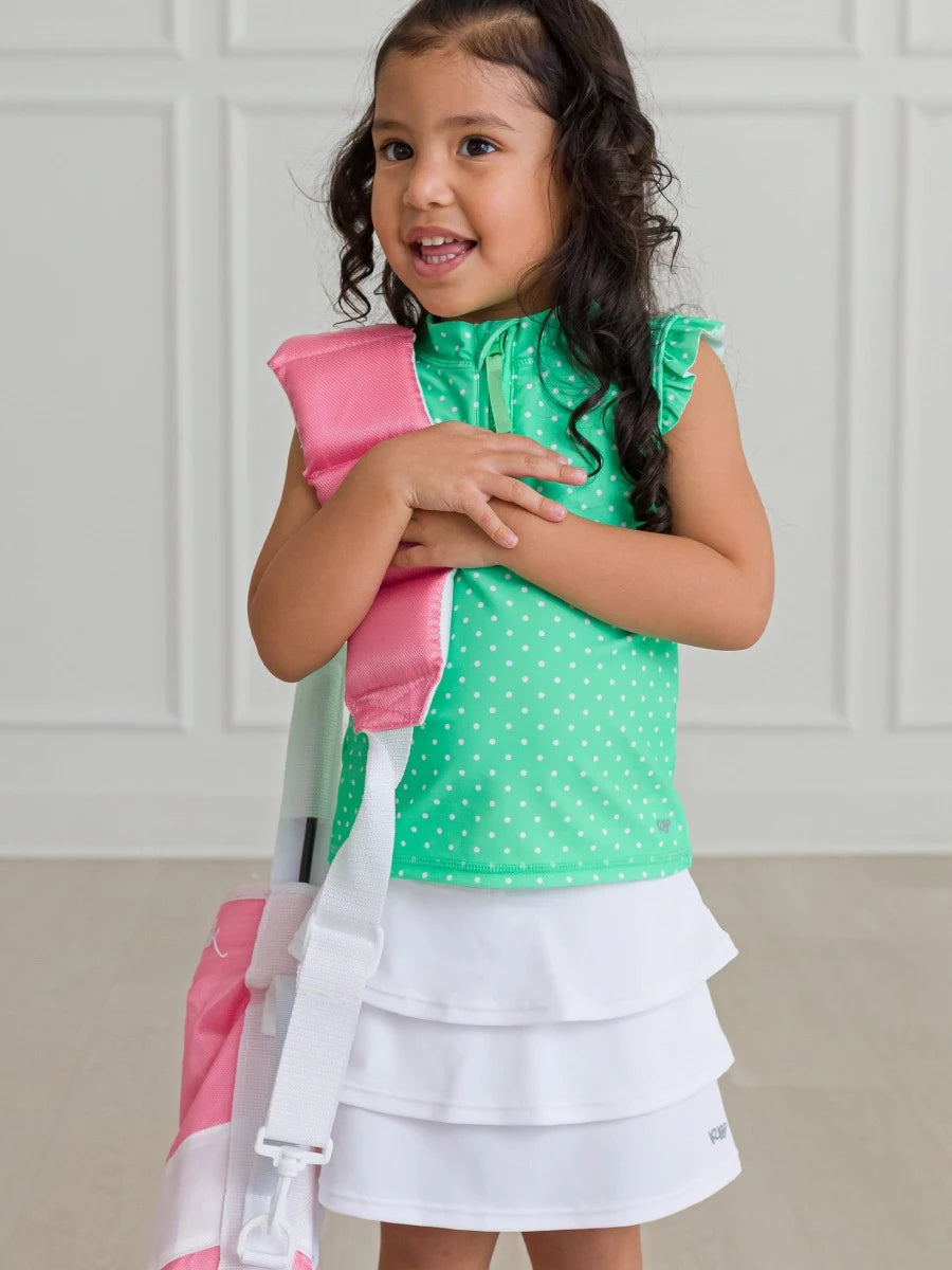 Spring Green Polka Dot Active Top