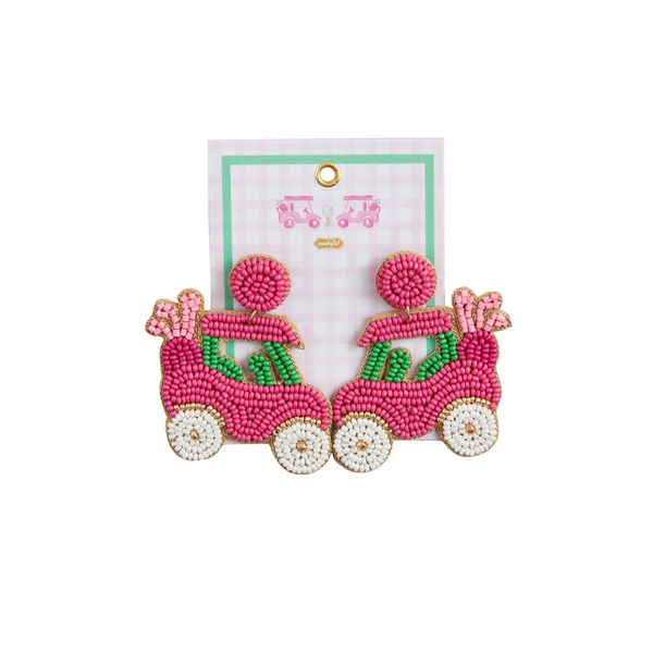Golf Beaded Earrings