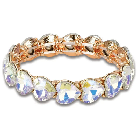 Iridescent Heart Bracelet