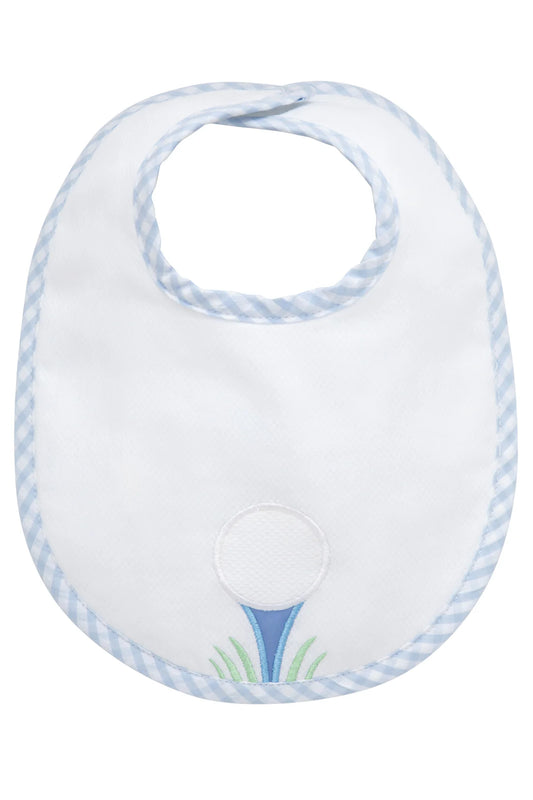 Blue Golf Applique Basic Bib