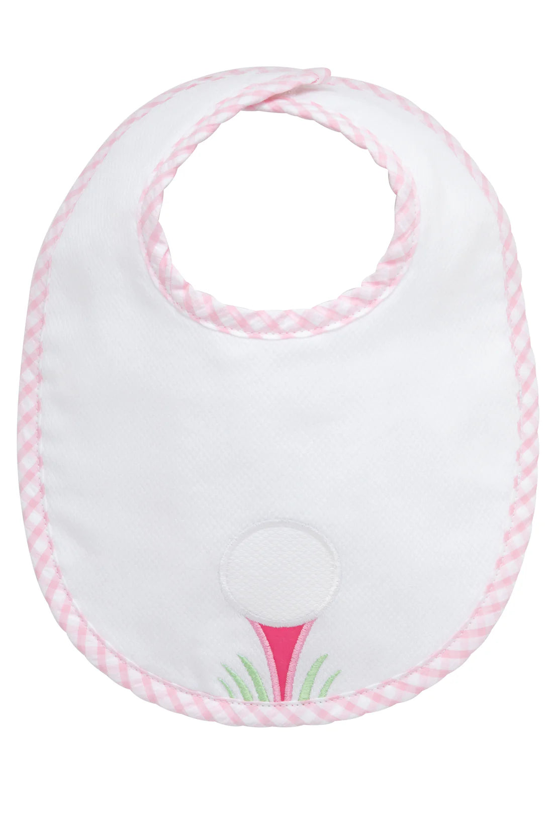 Golf Applique Basic Bib, Pink