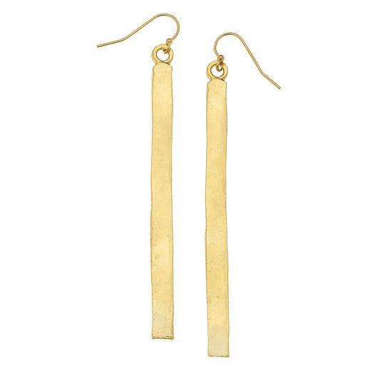 Gold 3Bar Earrings