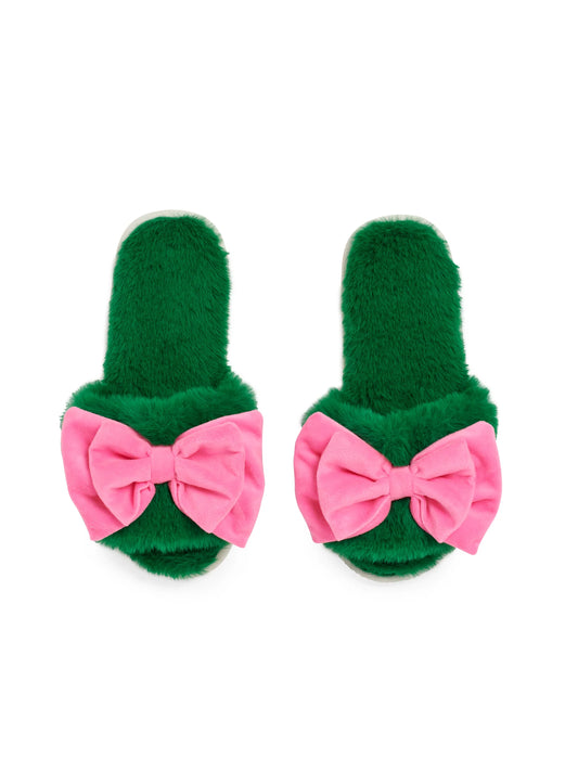 Green Noelle Slippers