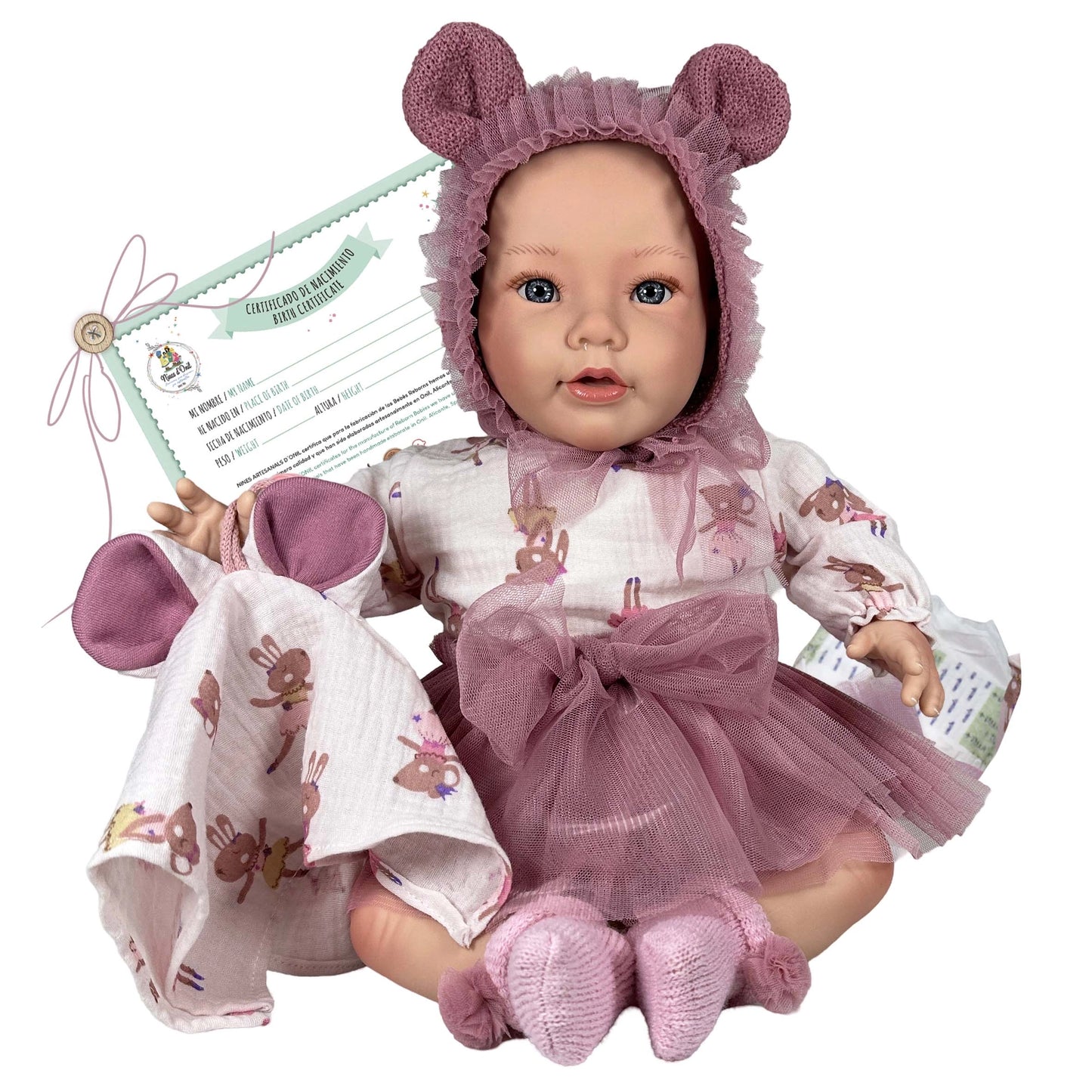 Chloé Reborn Pink  Doll