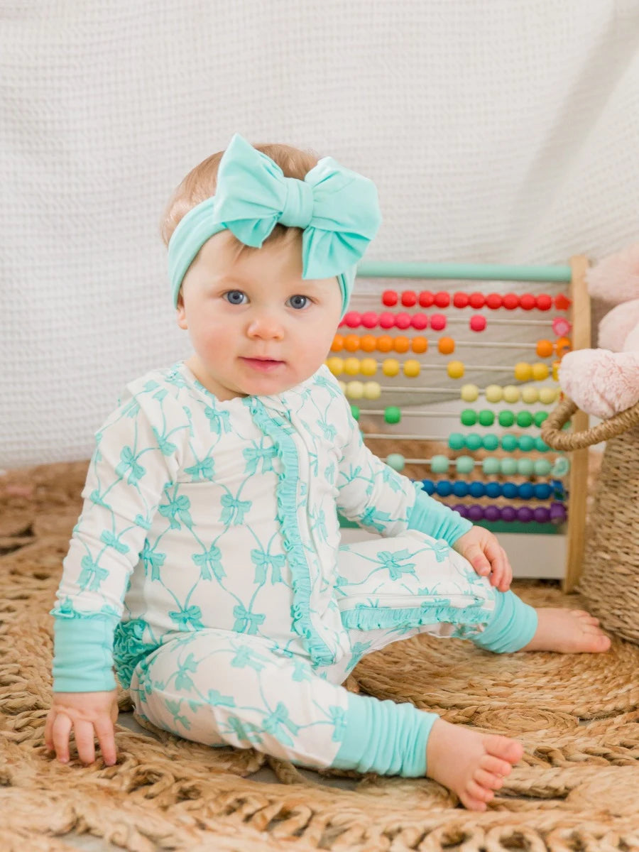 Teal Fairytale Bows Convertible