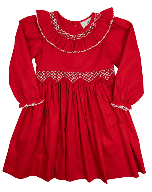 Red Smocked Dress