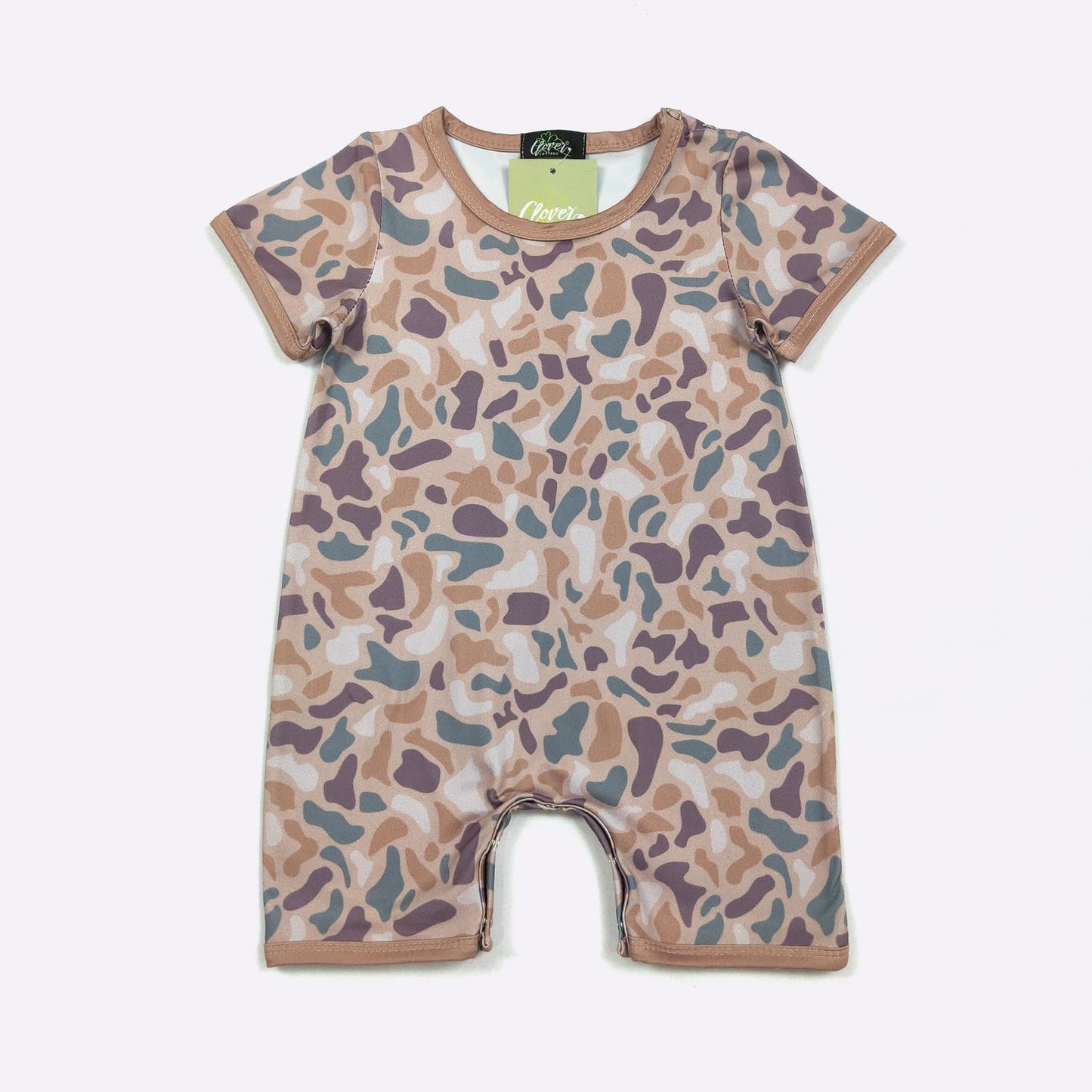 Sandy Camo Boy Romper