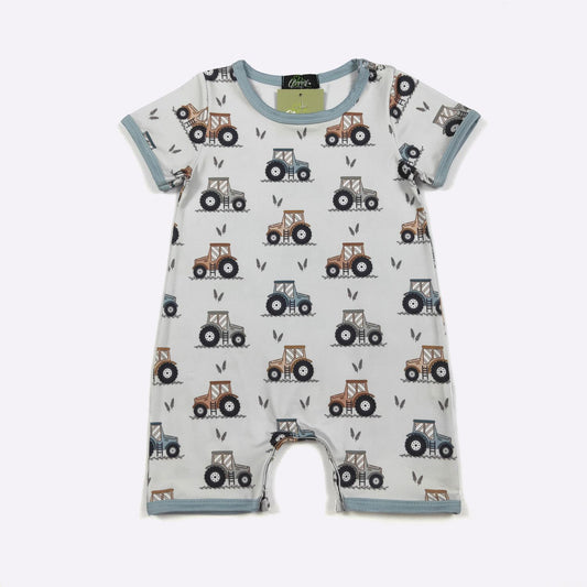 Tiny Tractor Boy Romper