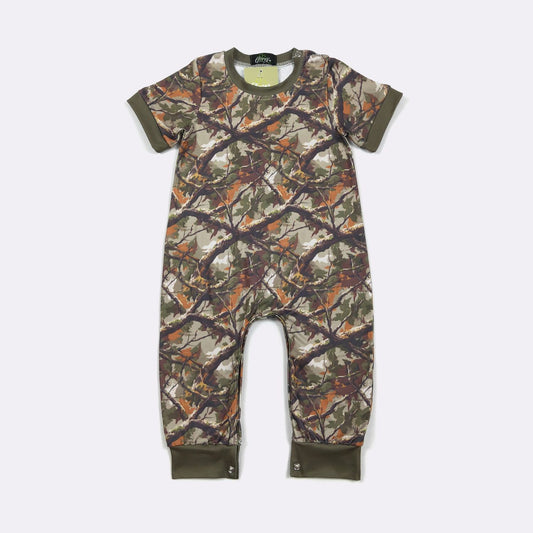 Tree Camo Boy Romper