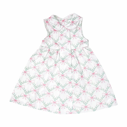 Bow Floral Button Dress
