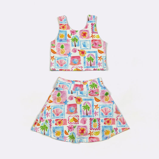 Tropical Girls Skort Set