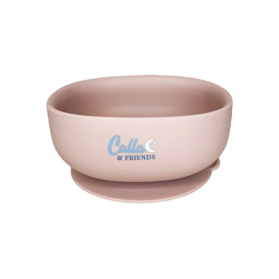 Petal Pink Square Suction Bowl