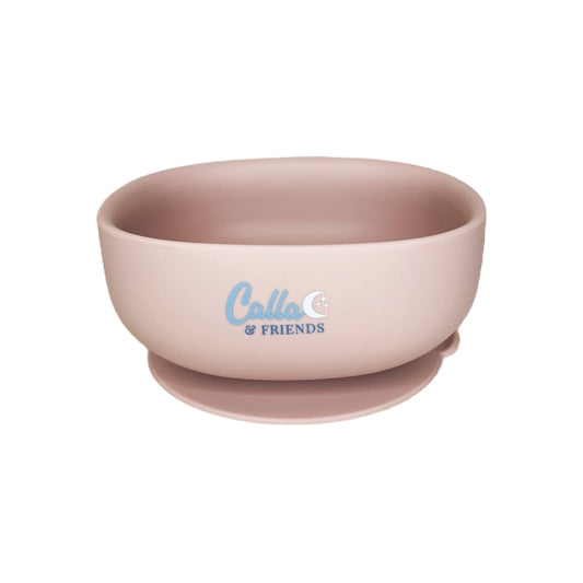 Petal Pink Square Suction Bowl