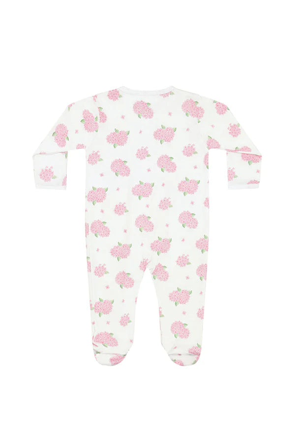 Hydrangeas Zipper Footie