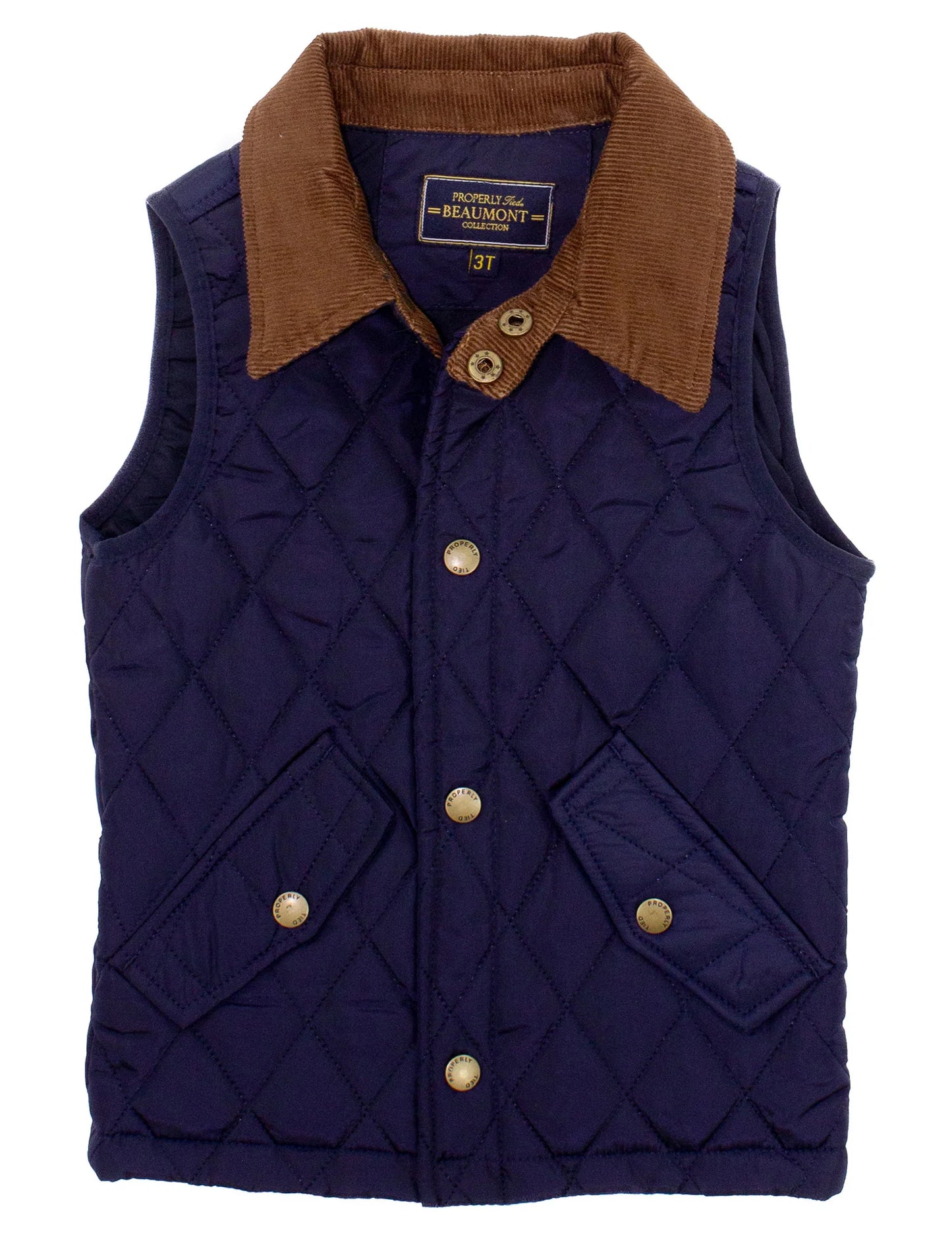 Navy Beaumont Vest