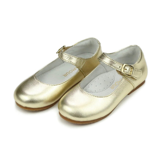 Gold Rebecca Special Occasion Flat