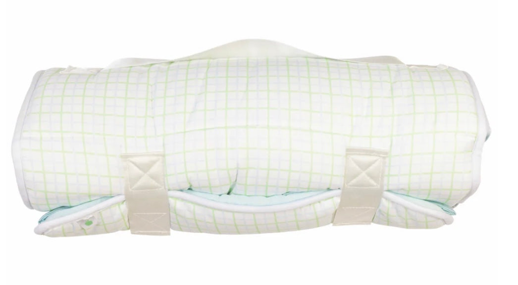 Blue/Green Windowpane Nap Mat