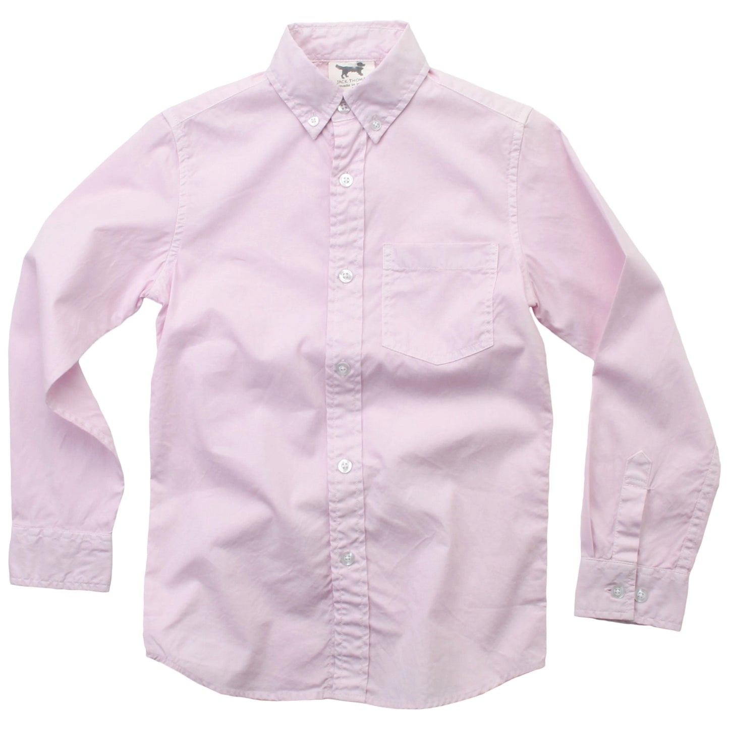 Pink LS Oxford Button Up
