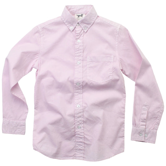 Pink LS Oxford Button Up