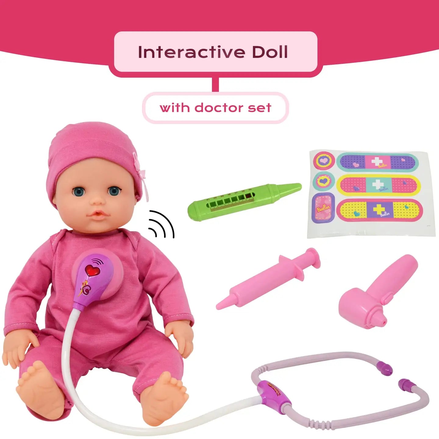 16” Baby Doll Doctor Kit