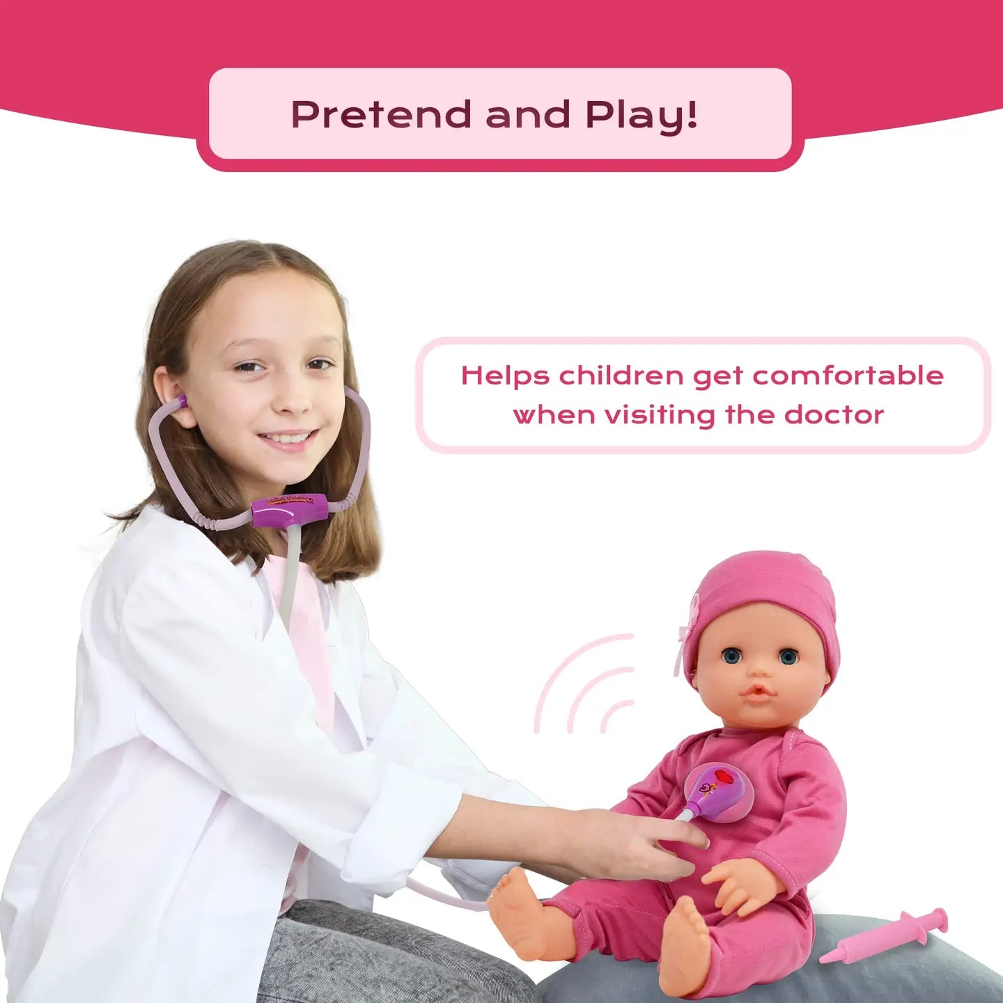 16” Baby Doll Doctor Kit