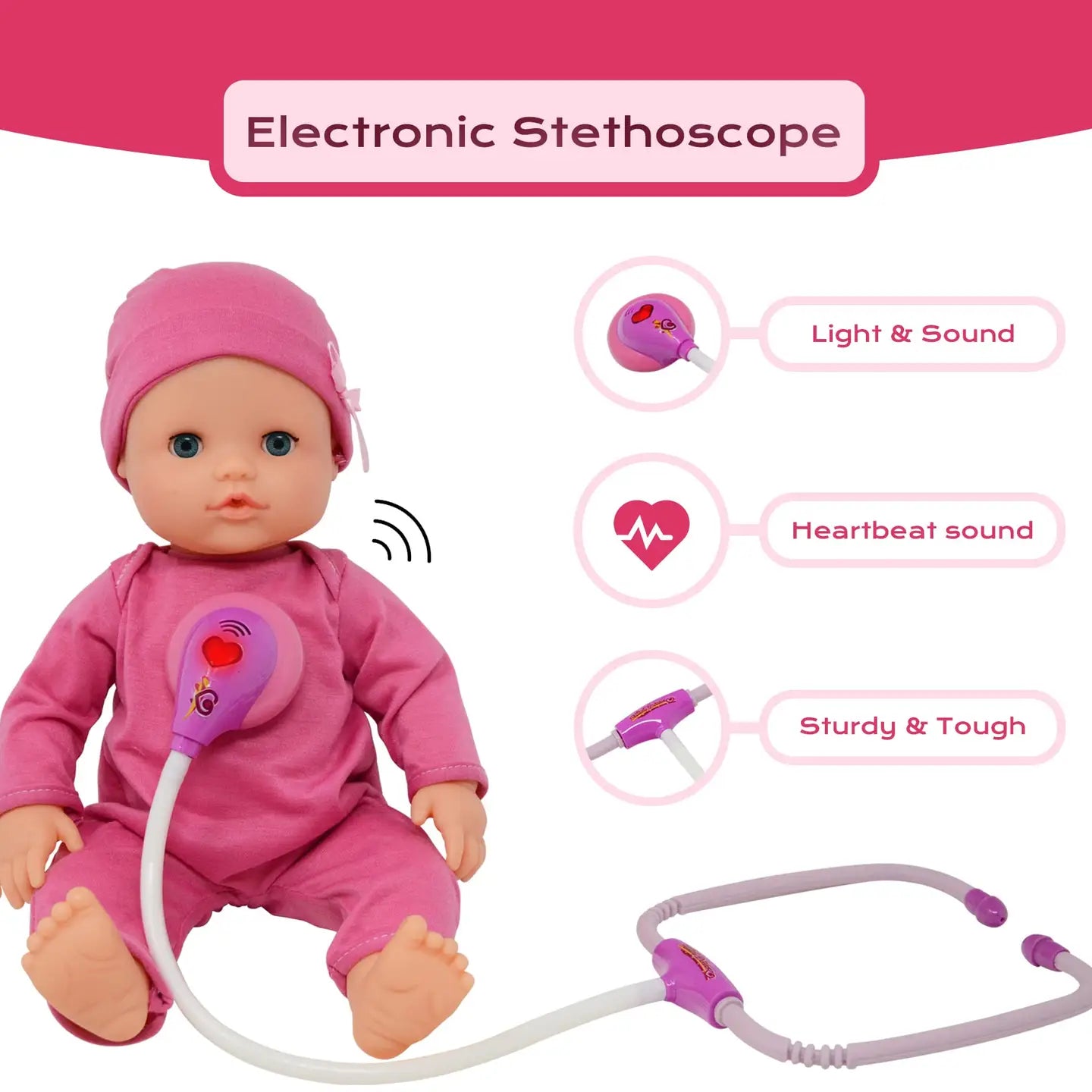 16” Baby Doll Doctor Kit