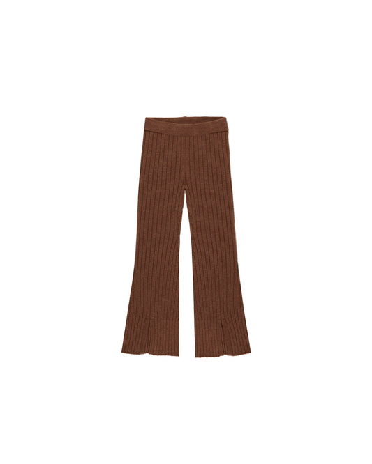 Brown Flare Knit Pant