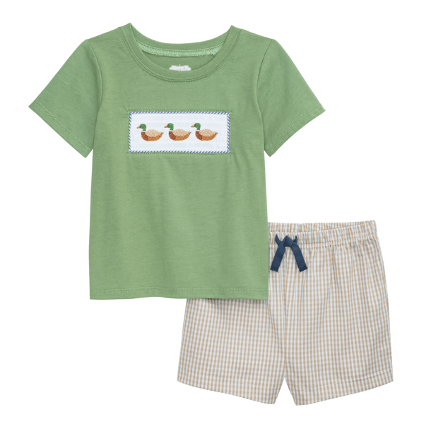 Smocked Duck Short Set