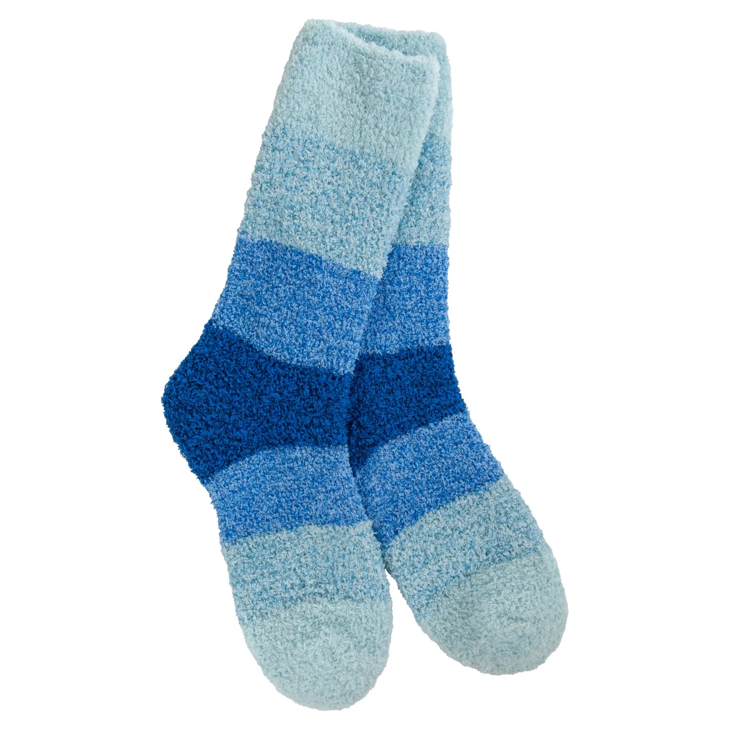 Blue Ombré Fuzzy Socks