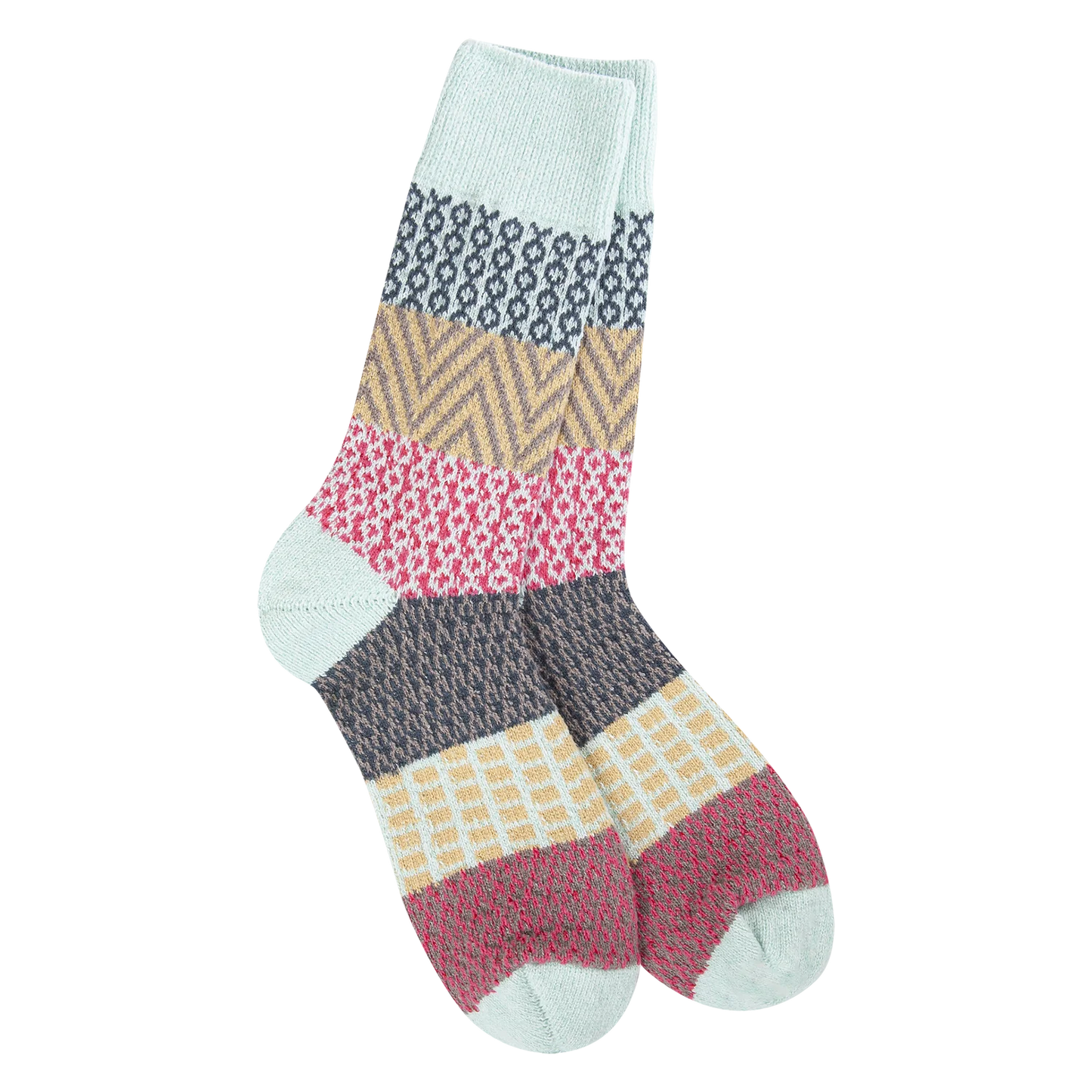 Boho Stripe Fuzzy Socks