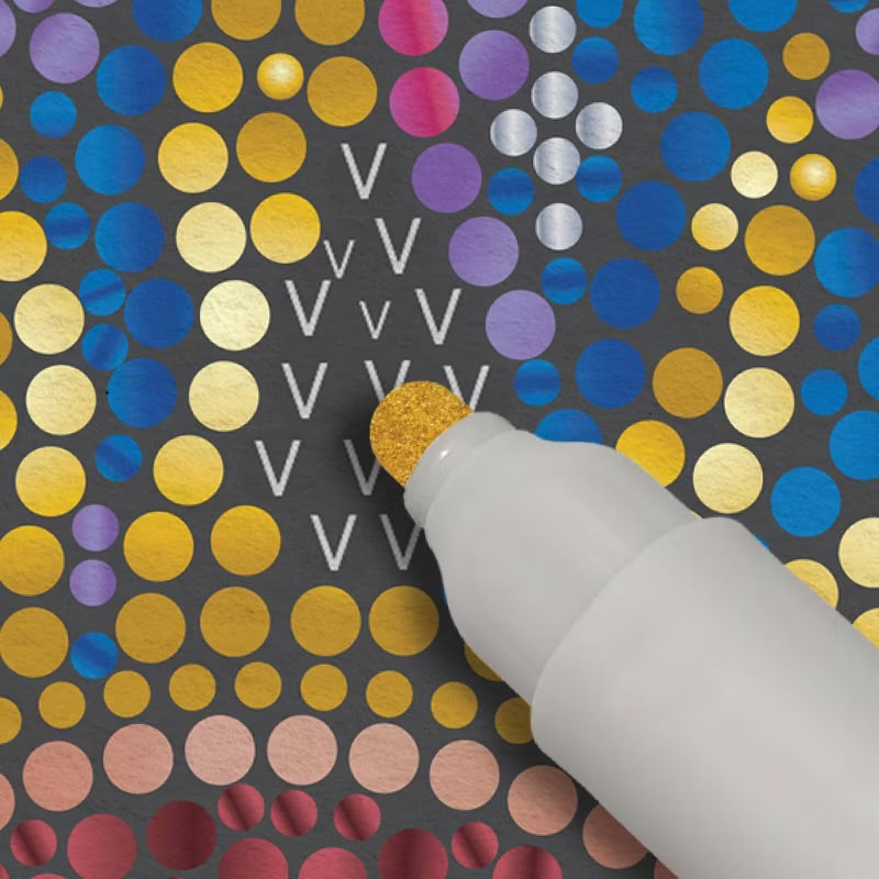 FlowArt: Dot-By-Letter Into the Galaxy Metallic ink