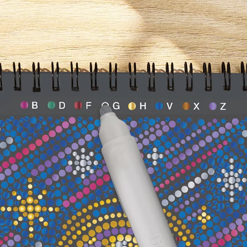 FlowArt: Dot-By-Letter Into the Galaxy Metallic ink