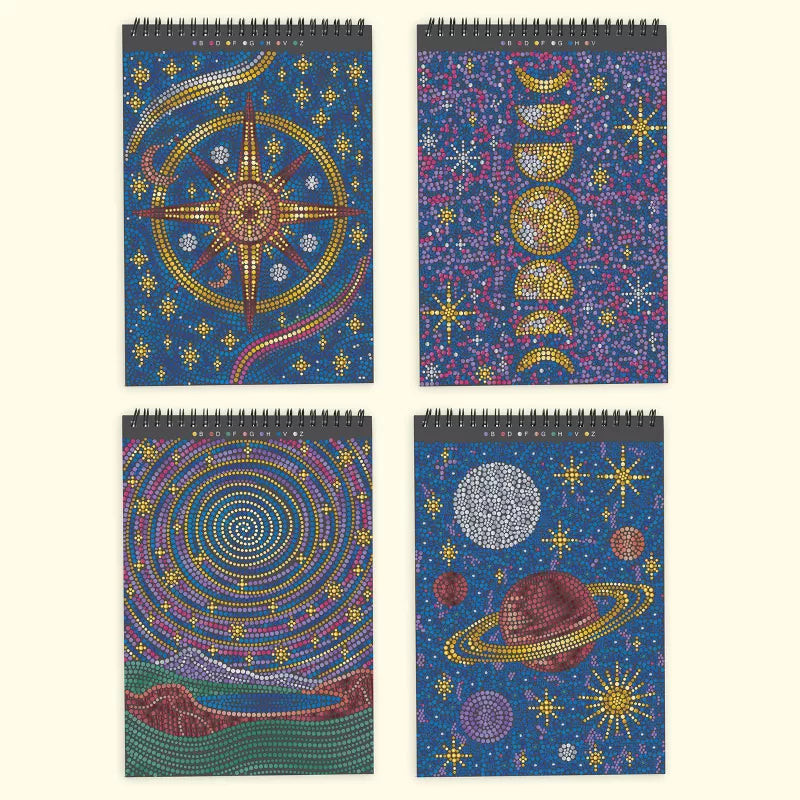 FlowArt: Dot-By-Letter Into the Galaxy Metallic ink