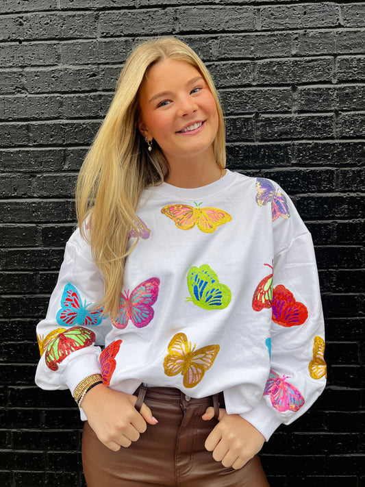 Colorful Butterfly Sweatshirt
